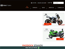 Tablet Screenshot of moto-trailers.com